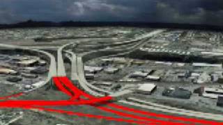 SR 16 - Westbound Nalley Valley - Computer animation of new westbound viaduct