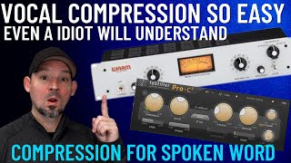 compression for spoken word is actually this simple,  podcast compression, live stream compression