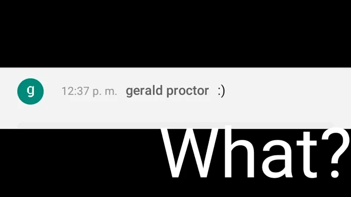 @gerald proctor Commented on My Video in Live Chat