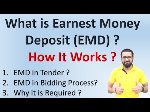 What Is Earnest Money Deposit ? (Explain In Hindi) | Security Money | SumitK Rathi