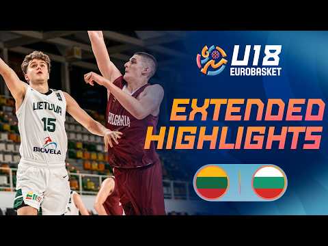 Group Phase: Lithuania 🇱🇹 vs Bulgaria 🇧🇬 | Extended Highlights | FIBA U18 EuroBasket 2026