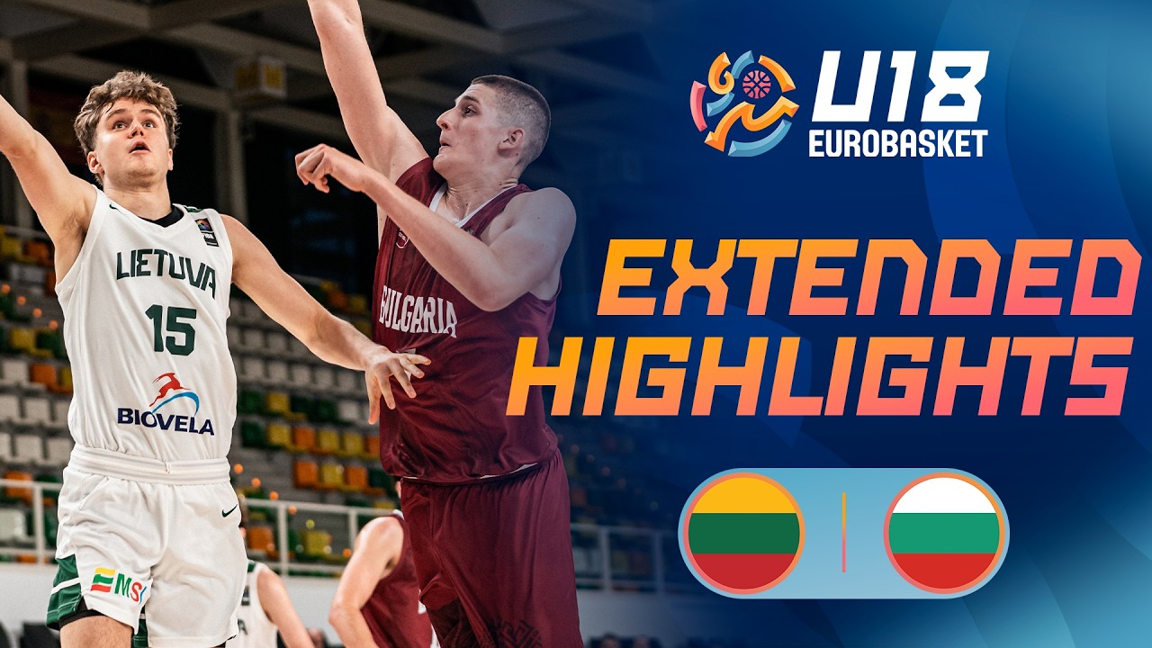 Group Phase: Lithuania 🇱🇹 vs Bulgaria 🇧🇬 | Extended Highlights | FIBA U18 EuroBasket 2026