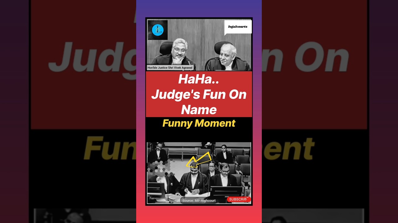 Judge's Fun On The Name | Funny Moment In Courtroom 