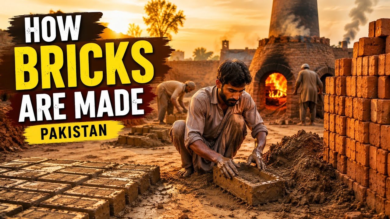 How Bricks Are Made in Pakistan | Traditional Brick Factory Village ...
