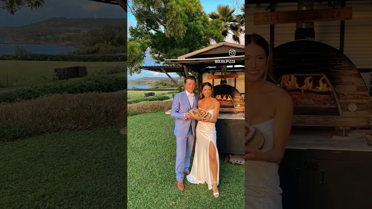 Pineapple Chapel Wedding with Maui's Mobile Pizza Catering
