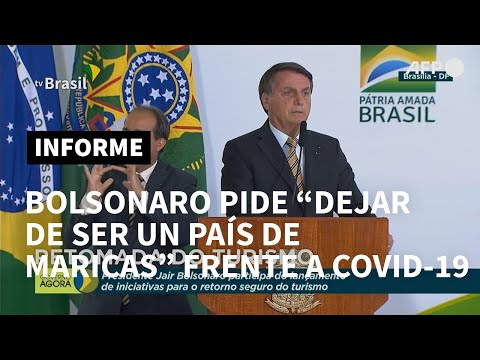 Bolsonaro pide en Brasil "dejar de ser un país de maricas" frente a covid-19 | AFP