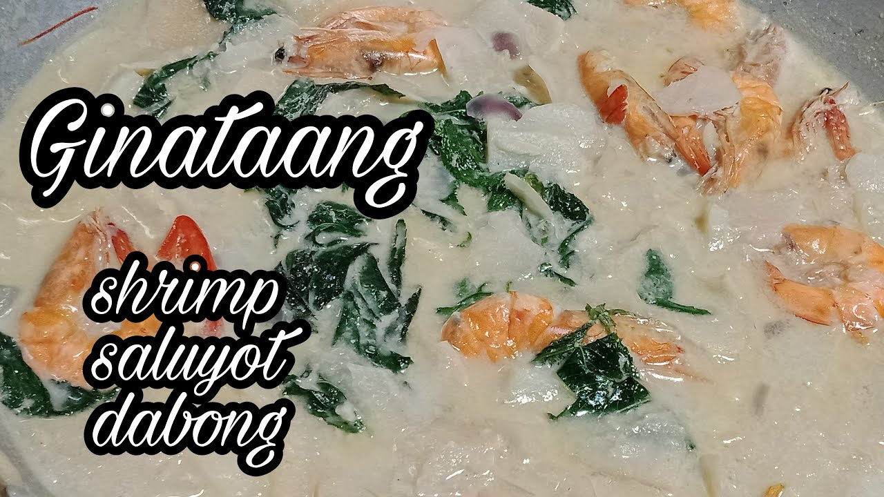 GINATAANG LABONG WITH SHRIMP (BAMBOO SHOOTS WITH SHRIMP AND COCONUT MILK)