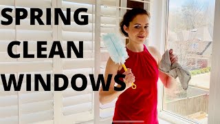 Cleaning windows (inside) | Clean with me | Spring cleaning