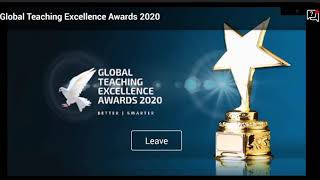 Global Teaching Excellence Award  2020|ft.Bharat Jinturkar