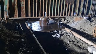 Initial Pile load test by reaction pile #piletest