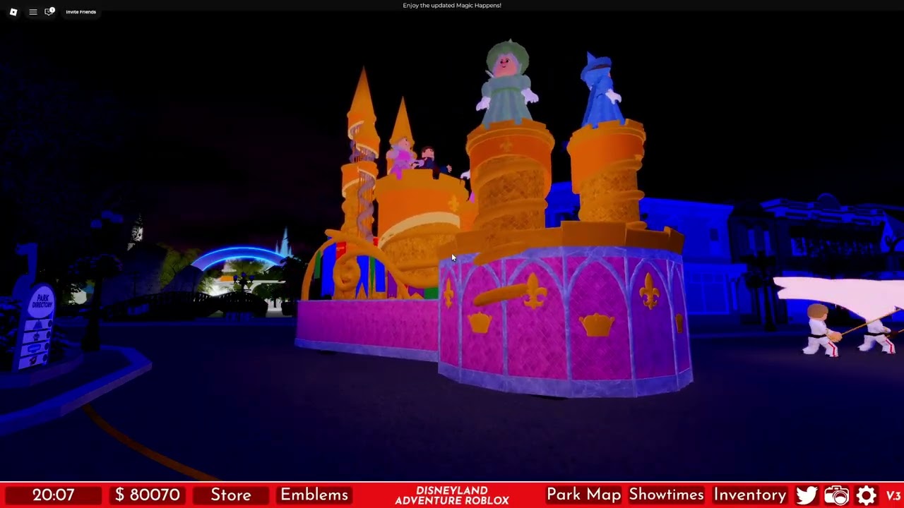 Disneyland Adventure Magic Happens Parade (Nightime Ver)