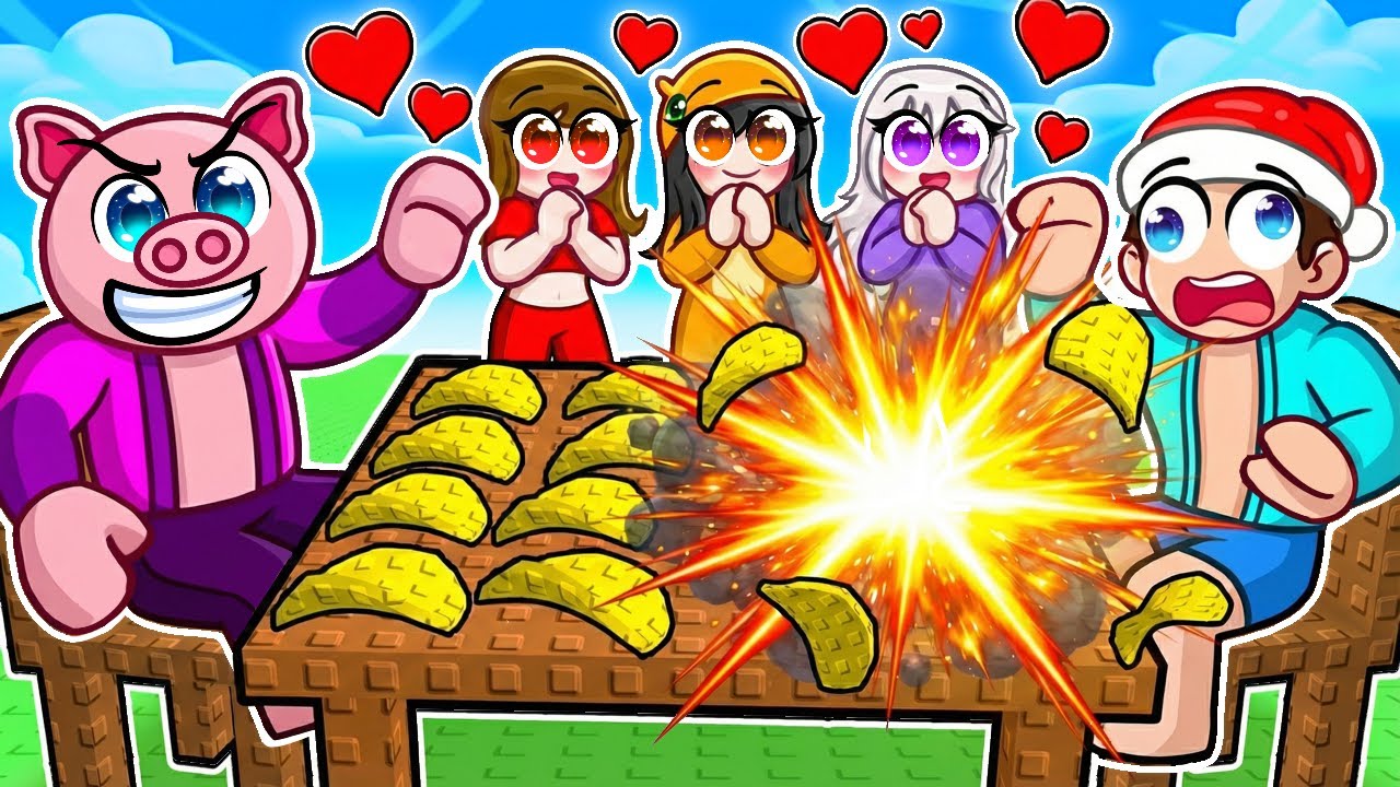 Roblox, ale ODPALUJU CHIPSY abych SBALIL HOLKY!