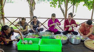 Rằm Tháng 7 Làm 1000 Viên Chè Trôi Nước Tặng Bà Con Cúng Rằm từ Tấm Lòng Chị Linh | HQ #1301