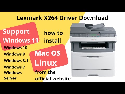 Vijf haspel Middel Lexmark X264 Driver Download and Setup Windows 11 Windows 10 - YouTube