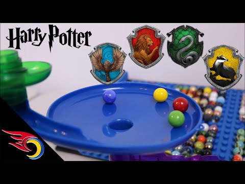 Harry Potter Marble Race: Which Hogwarts House is Best? | Premier Marble Racing
