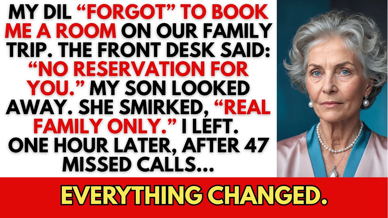 My Daughter-in-Law “Forgot” to Book Me a Room — One Hour Later, They Blew Up My Phone