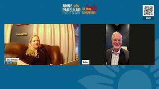 Chatting with fellow US Senate Candidate Adam Hamilton | Anne Parelkar 24hr Livestream Clip