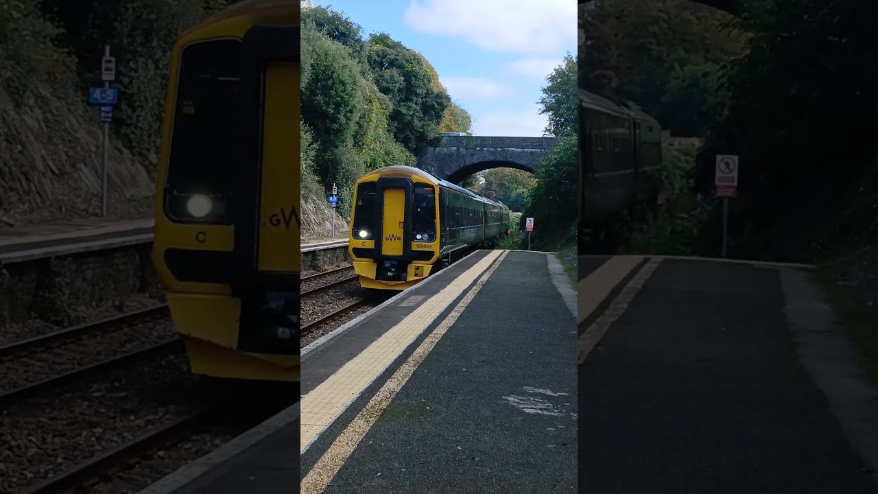 GWR class 158 959 passing through Devonport for Penzance 