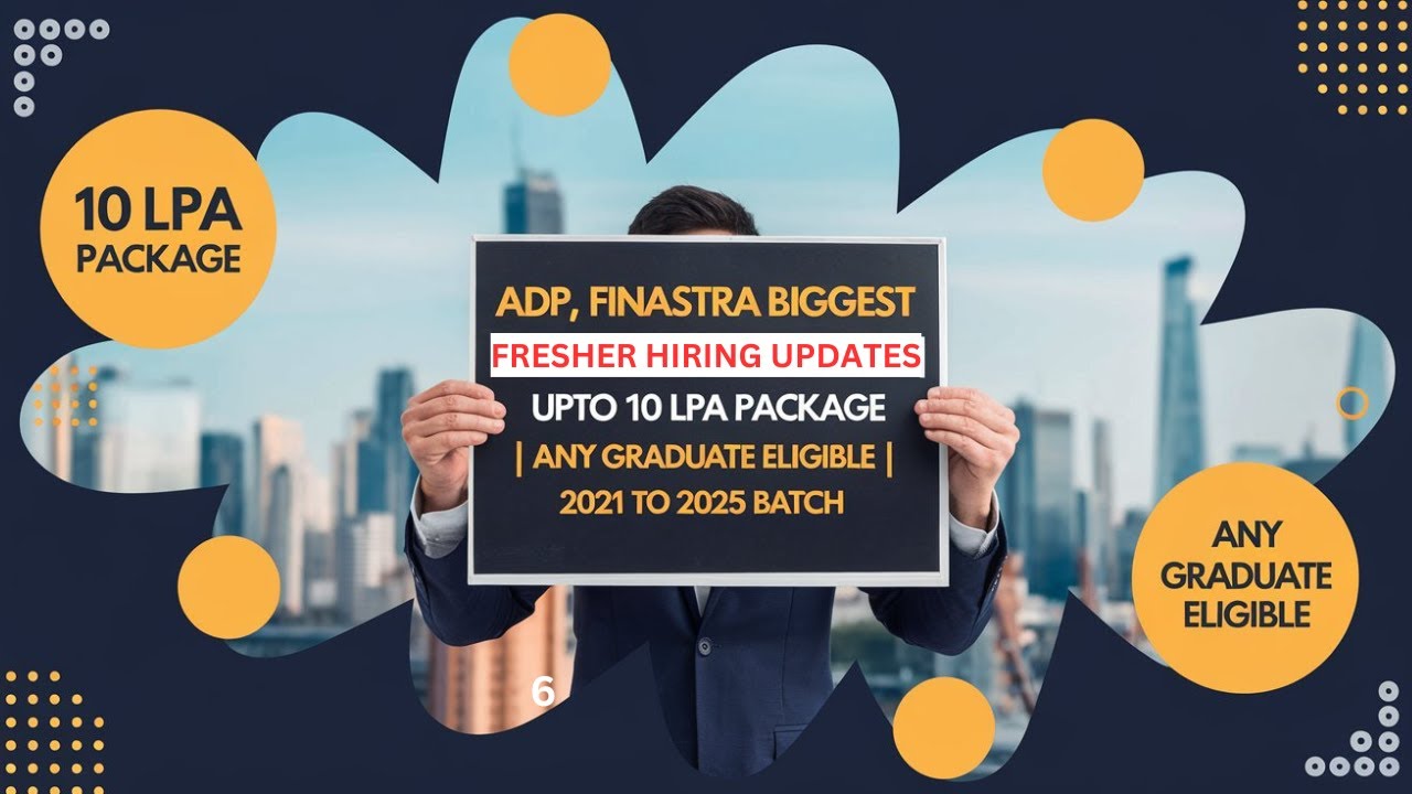 ADP, Finastra Freshers Hiring | Off Campus Drive 2021,2022,2023,2024 ...