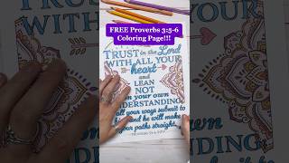 FREE Proverbs 3:5-6 Coloring Page!