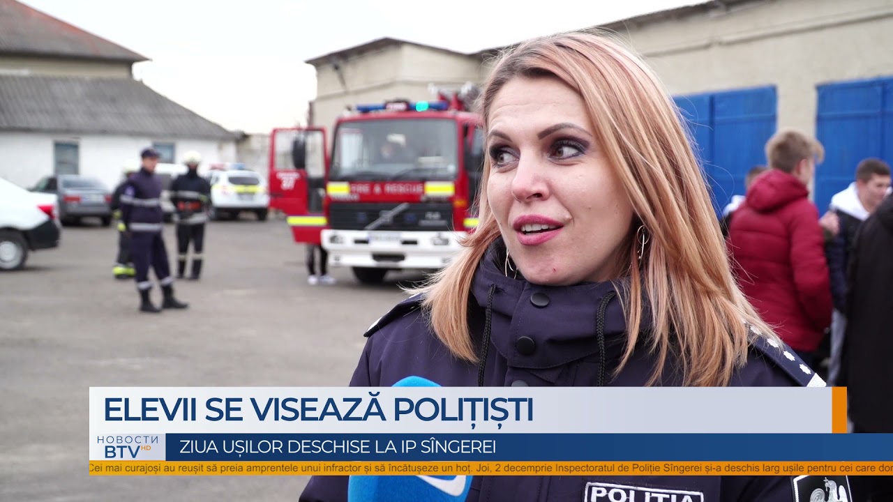 Elevii din Sîngerei au avut posibilitatea să fie polițiști, pompieri și carabinieri pentru o zi