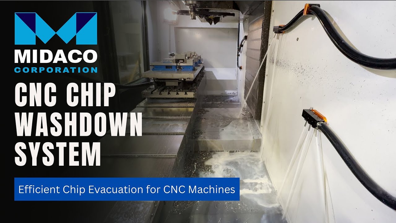MIDACO CNC Chip Washdown System – Efficient Chip Management for CNC Machines