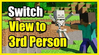 How to Switch to 3rd Person View in Minecraft Bedrock (PC, Xbox, PS4, PS5, Switch)