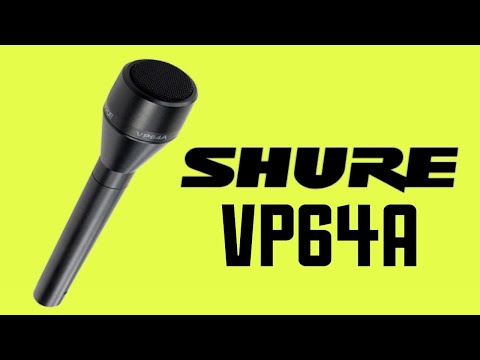 Shure VP64A handheld interview ENG Microphone Test / Review from the vault