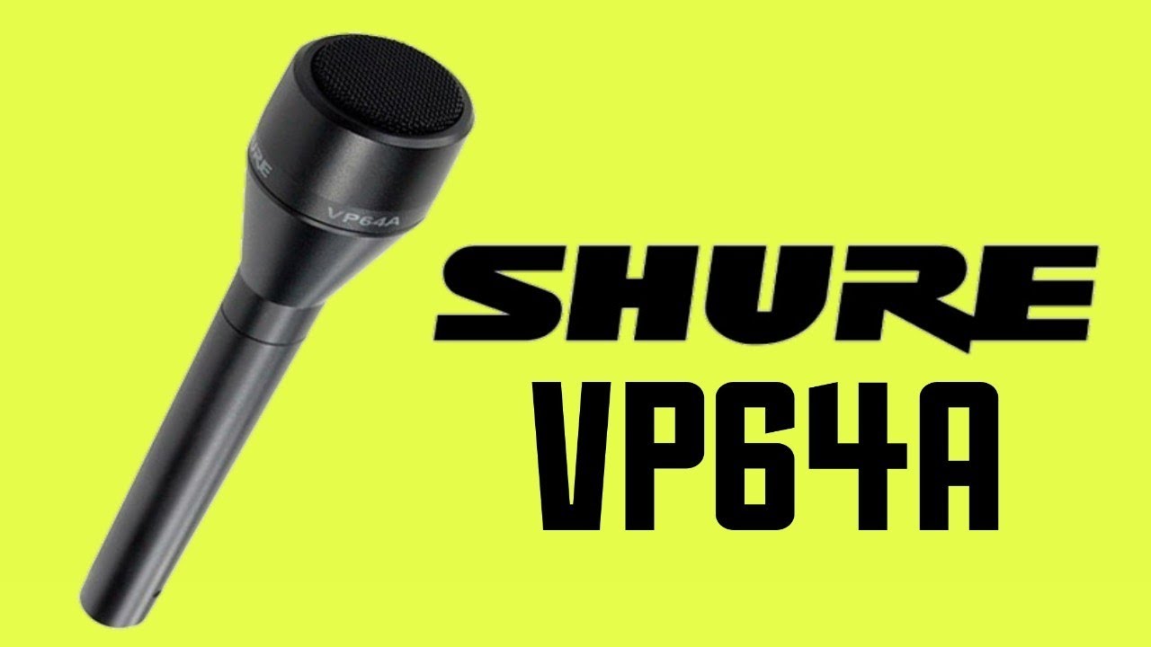 Shure VP64A handheld interview ENG Microphone Test / Review from