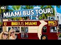 BIG BUS TOUR OF MIAMI! MIAMI OPEN-TOP IMMERSIVE BUS TOUR. IN 4K!