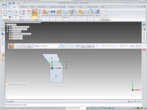Solid Edge ST6 How to pattern parts using an assembly sketch