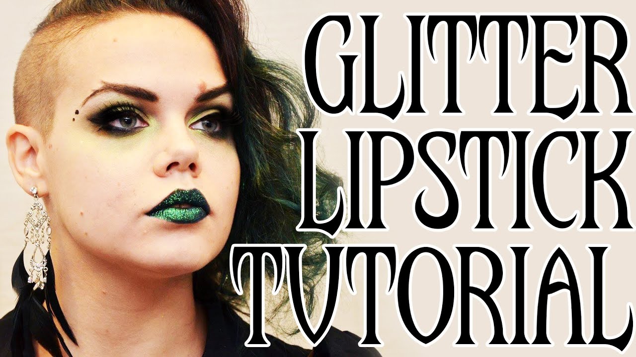 GLITTER LIPSTICK TUTORIAL Festival Showgirl Burlesque Makeup YouTube