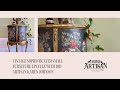 Vintage Sophisticated Small Furniture Upcycle with IOD Artisan Karen Johnson