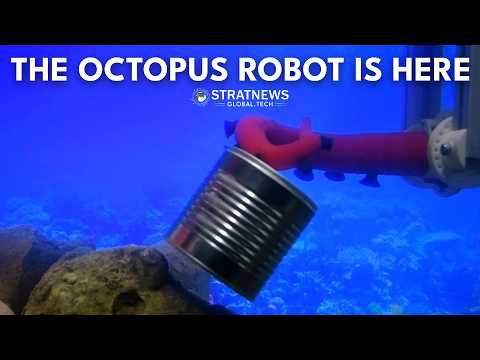 Octopus-Inspired Robot Arm Uses Artificial Suckers to Feel and Grip Objects