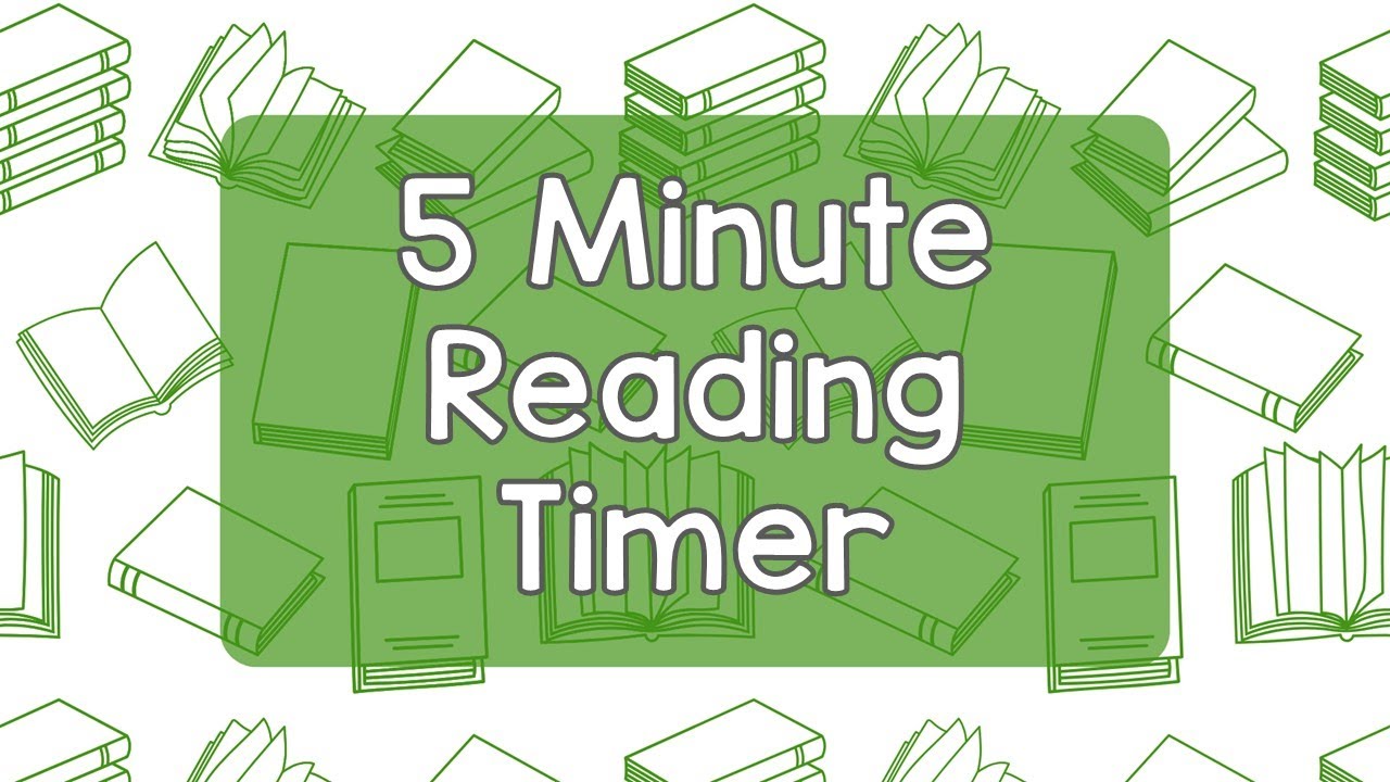5 Minute Reading Timer - Reading Focus Timer - Free Read Timer - Reading Time Timer