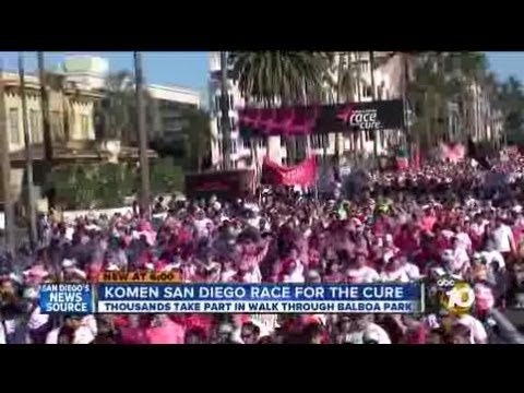Komen San Diego Race for the Cure held at Balboa Park - YouTube