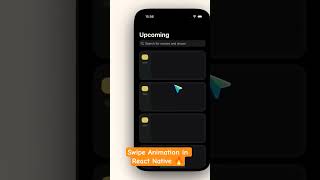 React Native Swipe Animation Tutorial 🔥#shorts #apptechrahul #coding #techshorts