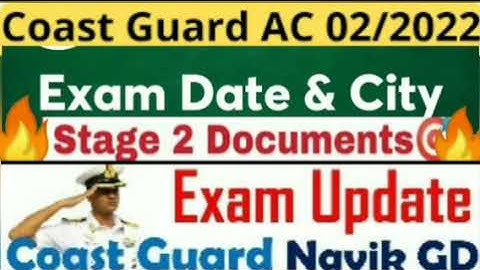 Indian Coast Guard Navik DB,GD Yantrik Important Document For written Exam  2022 || icg Document