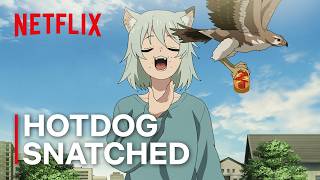 Cat vs Hawk | Chainsmoker Cat | Clip | Netflix Anime