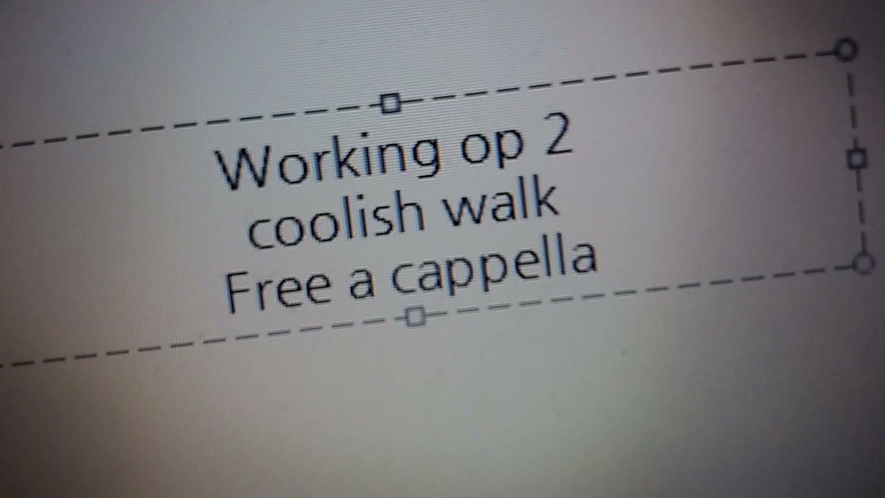 Working OP - Coolish Walk Free a cappella フリーアカペラ
