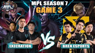 MIRACLE SET | EXE vs BREN GAME 3 | MPL PH Season 7 Playoffs