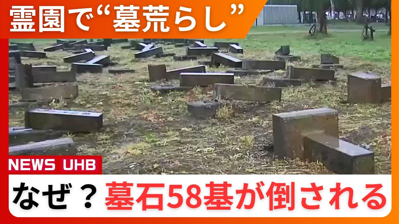 祖父から成人祝いに貰った謎の石 Why? 58 tombstones knocked down one after another 12 pulled up