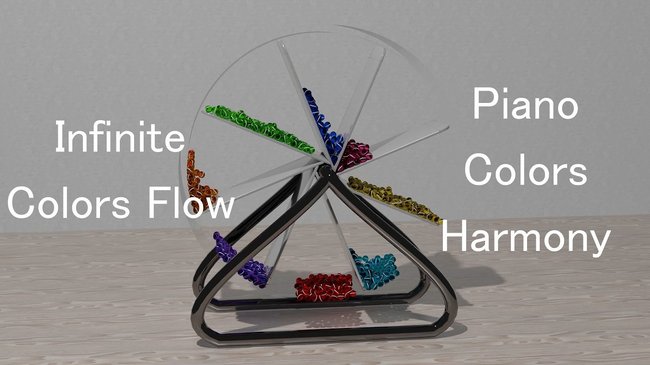 Perpetual Color Machine 🎨 Relaxing 4K Visuals ✨ Soft Instrumental Music