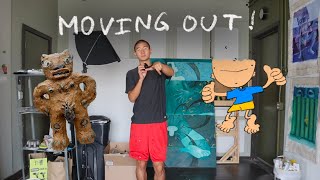 Moving Out of My Studio, Starting Ceramics, and Throwing an Art Show // October Studio Vlog 🌱