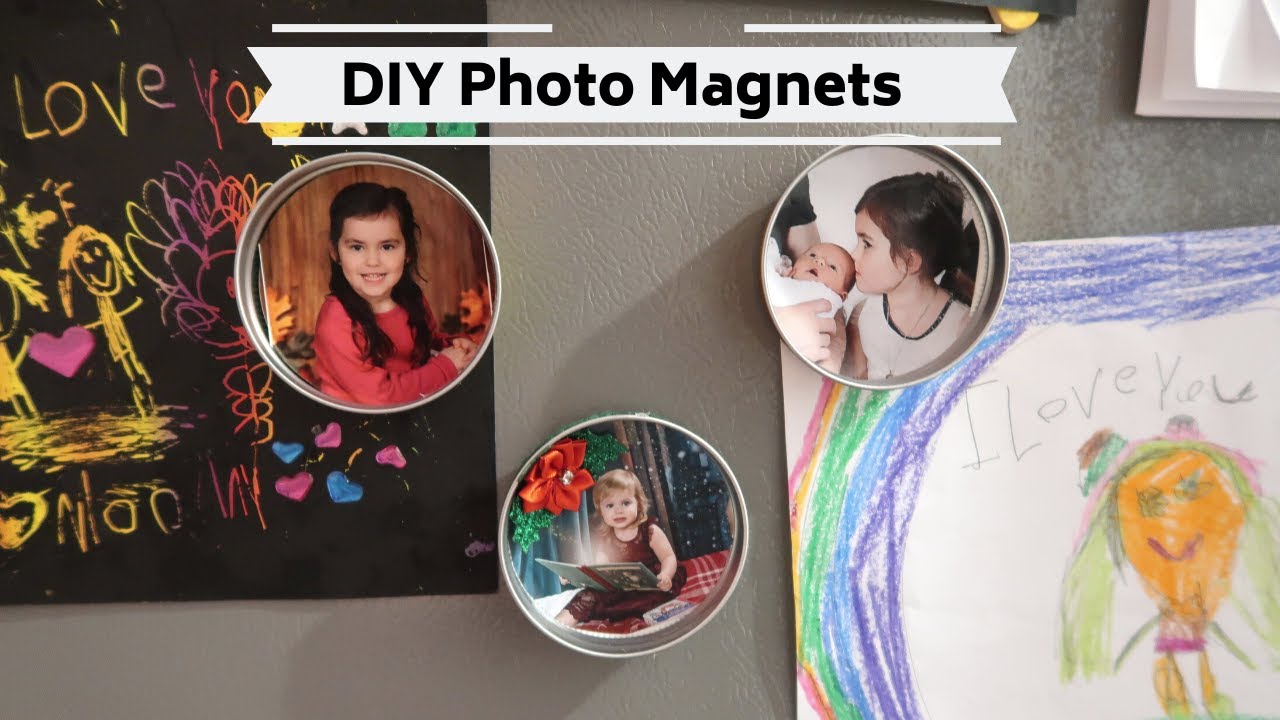 DIY PHOTO MAGNETS  || Upcycle Christmas DIYs || Trash to Treasure