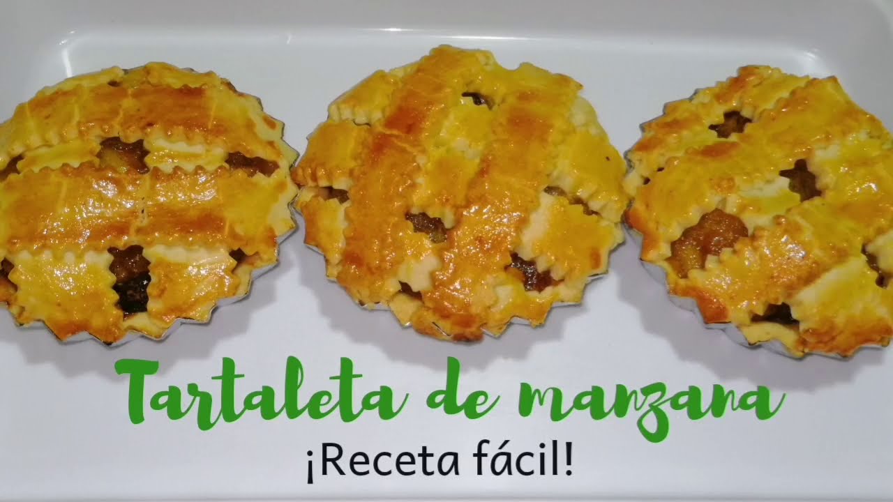 LA MÁS RICA TARTALETA DE MANZANA -La mejor receta, fácil y económica ‼️