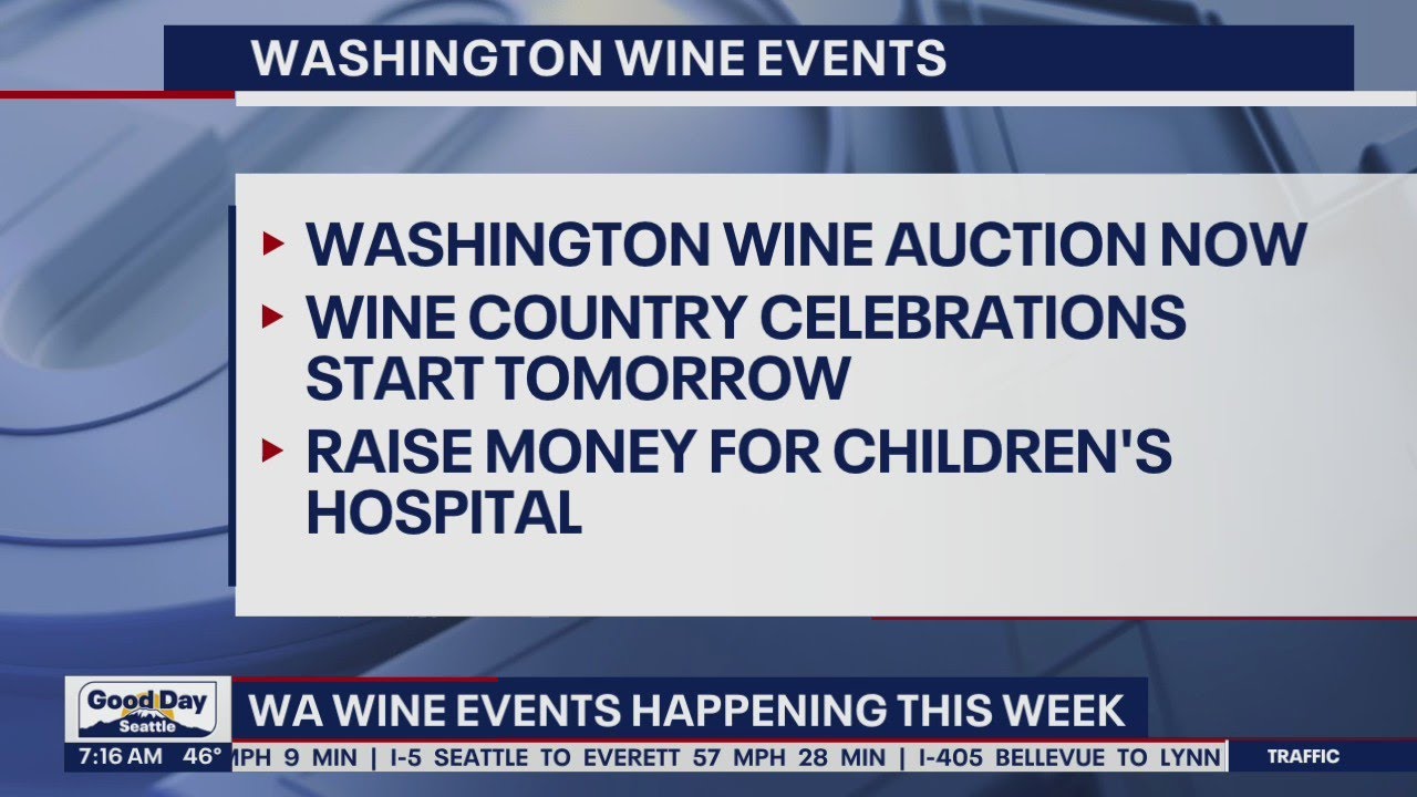 Washington wine events happening this week | FOX 13 Seattle