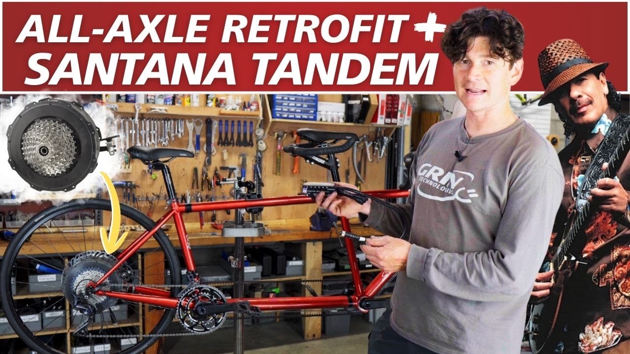 Лучший электрический тандемный велосипед на рынке — Santana + Grin. Видео по установке.