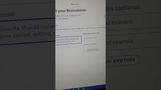 How to Use the Brainstorm on Sudowrite