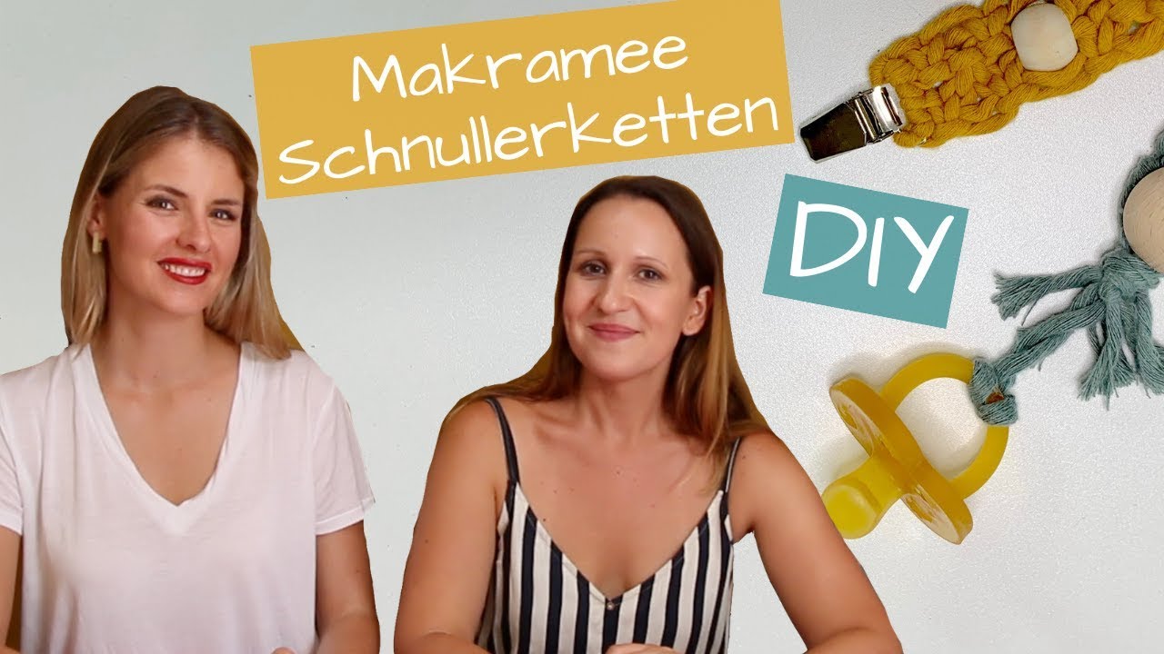 DIY Makramee Schnullerketten selber knüpfen für Anfänger mit Linda loves -  YouTube